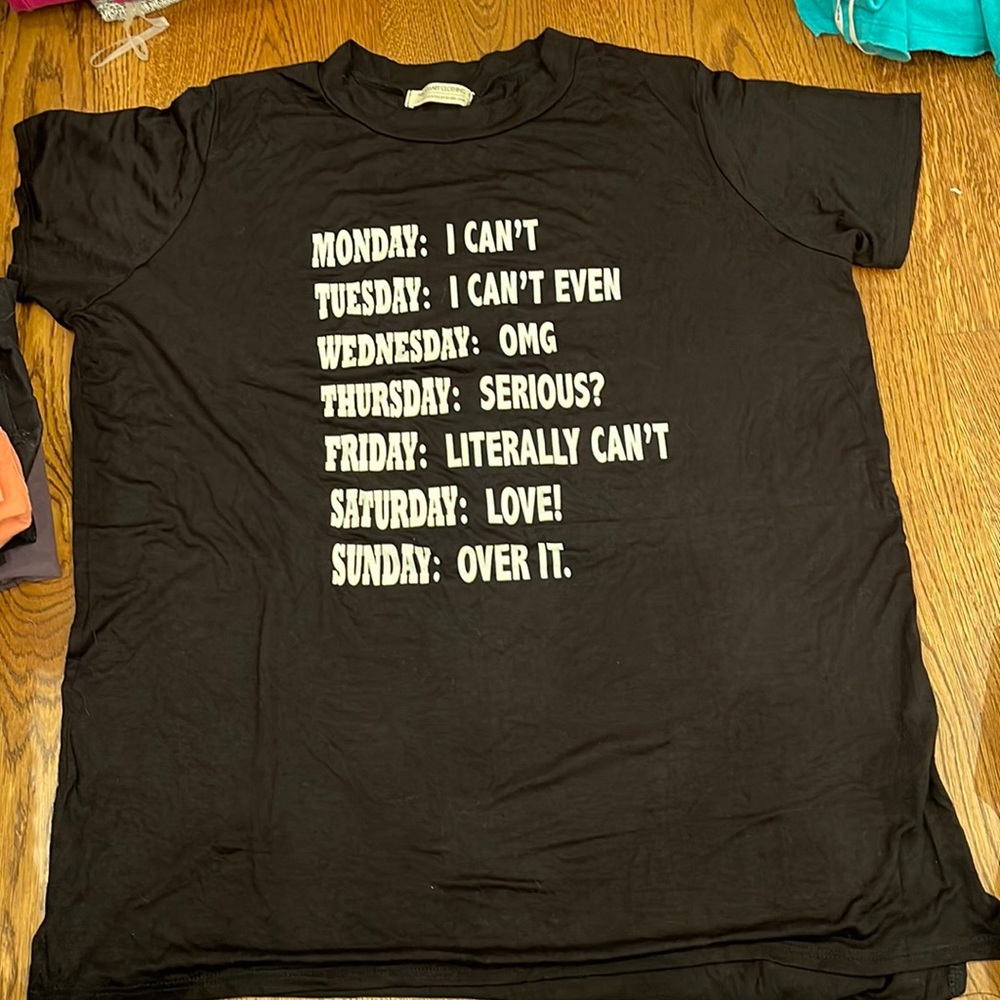 Short Sleeve Black Graphic T-Shirt